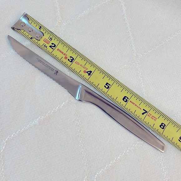 J A Henckels 8.5” Stainless Steel Steak Knife Set of 5 - Picture 4 of 4